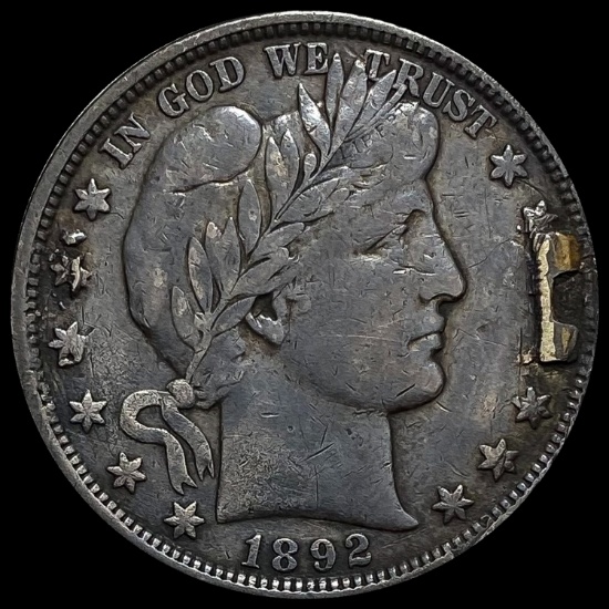 1892 Silver Barber Quarter (Love Token) HIGH GRADE