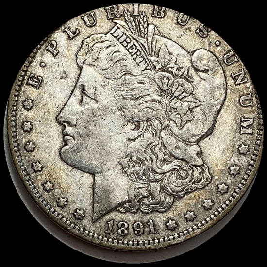 1891-O Silver Morgan Dollar NEARLY UNCIRCULATED