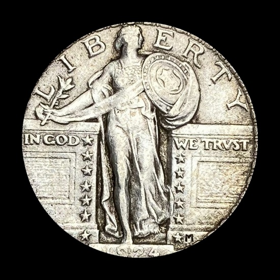 1924 Standing Liberty Silver Quarter LIGHTLY CIRCULATED