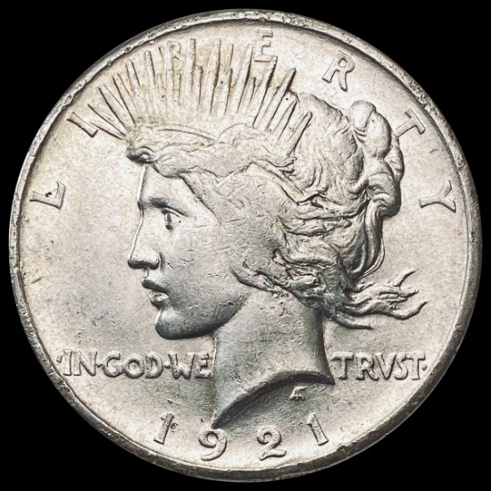 1921 Silver Peace Dollar NEARLY UNCIRCULATED