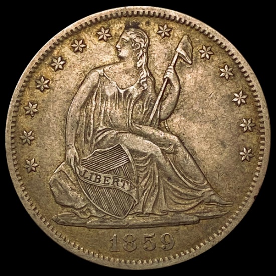 1859-O Seated Liberty Half Dollar CLOSELY UNCIRCULATED