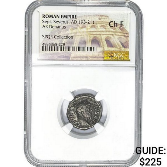 Roman Sept. Severus, AD 193-211 Silver Denarius
