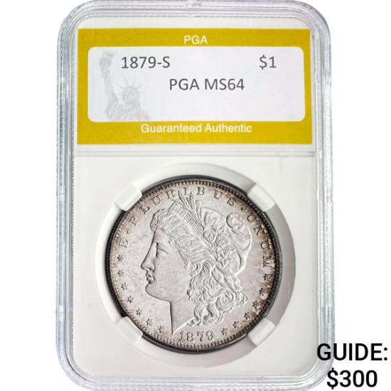 1879-S Morgan Dollar PGA MS64