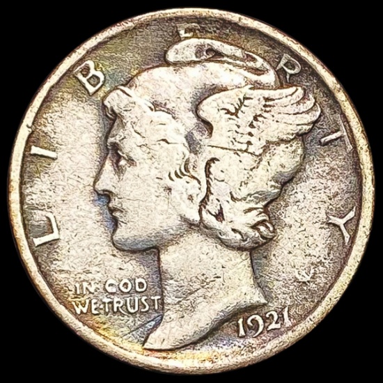 1921 Mercury Dime LIGHTLY CIRCULATED