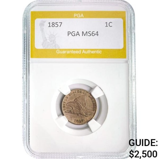 1857 Flying Eagle Cent PGA MS64