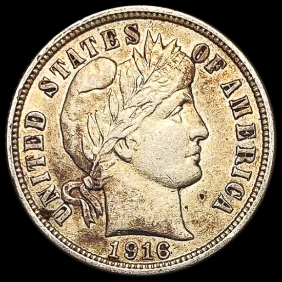 1916 Barber Dime CLOSELY UNCIRCULATED