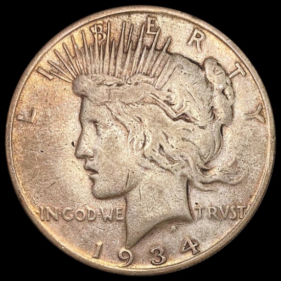 1934-S Silver Peace Dollar LIGHTLY CIRCULATED