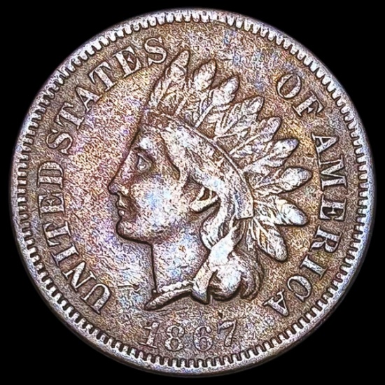 1867 Indian Head Cent LIGHTLY CIRCULATED