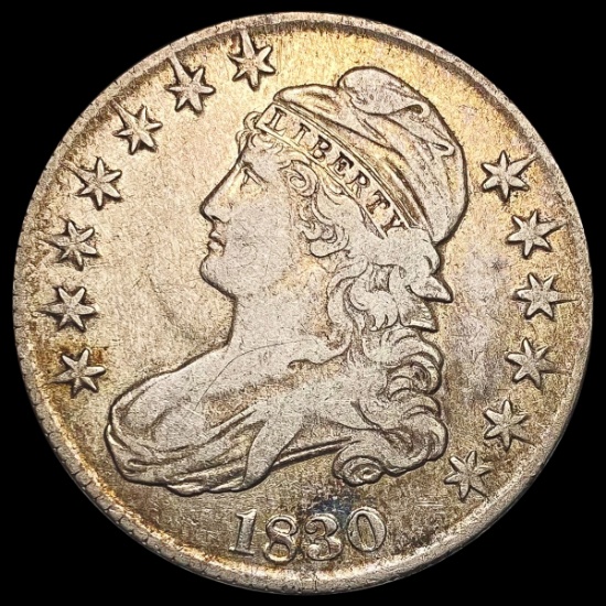 1830 Capped Bust Half Dollar LIGHTLY CIRCULATED