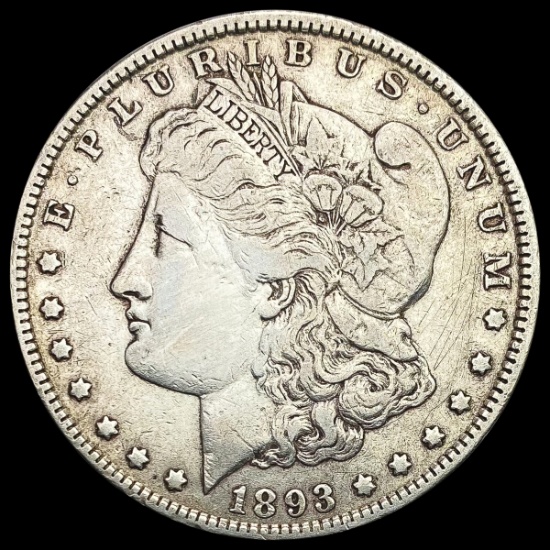1893 Morgan Silver Dollar LIGHTLY CIRCULATED