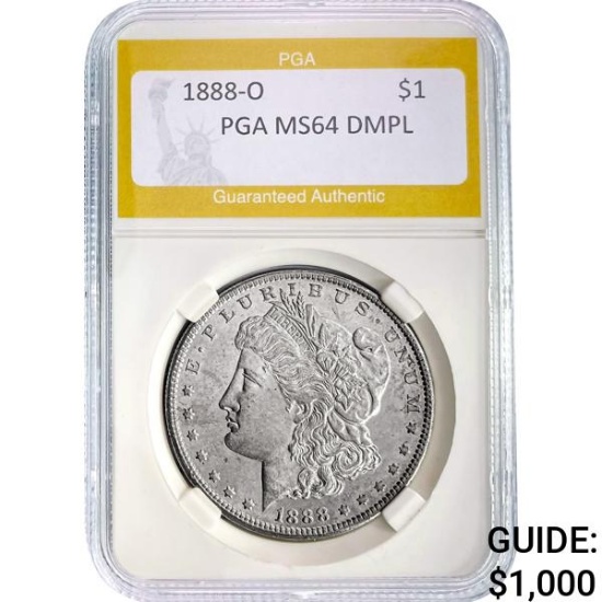 1888-O Morgan Dollar PGA MS64 DMPL