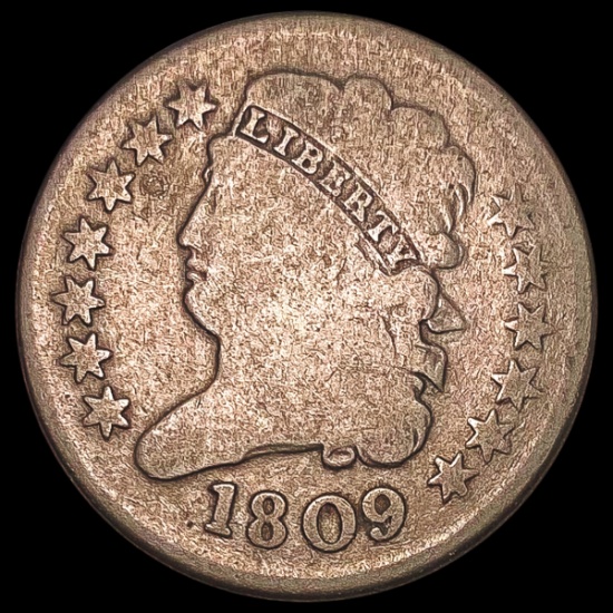 1809 Classic Head Half Cent NICELY CIRCULATED