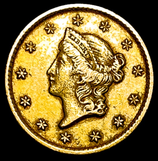 1849-O Rare Gold Dollar CLOSELY UNCIRCULATED