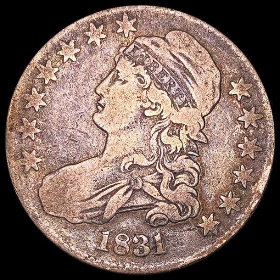 1831 Capped Bust Half Dollar NICELY CIRCULATED
