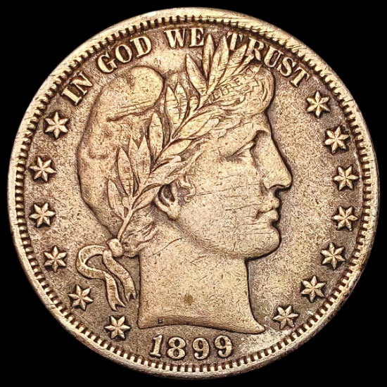 1899-S Barber Half Dollar CLOSELY UNCIRCULATED