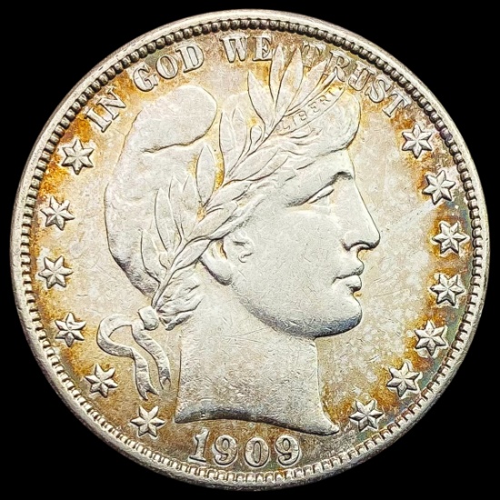 1909-S Barber Half Dollar UNCIRCULATED