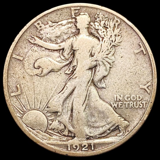 1921-S Walking Liberty Half Dollar LIGHTLY CIRCULATED