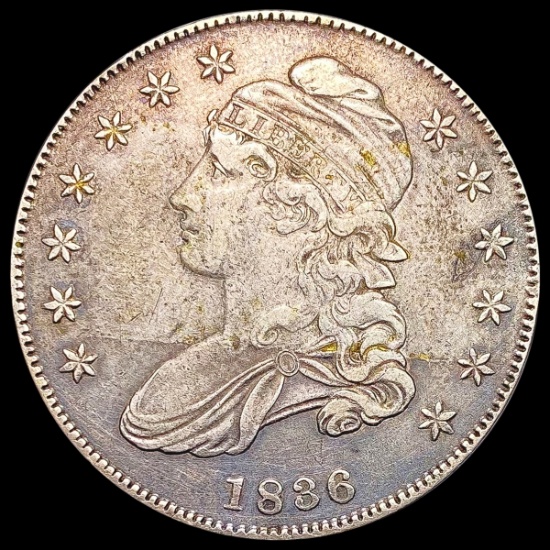 1836 Capped Bust Half Dollar CLOSELY UNCIRCULATED