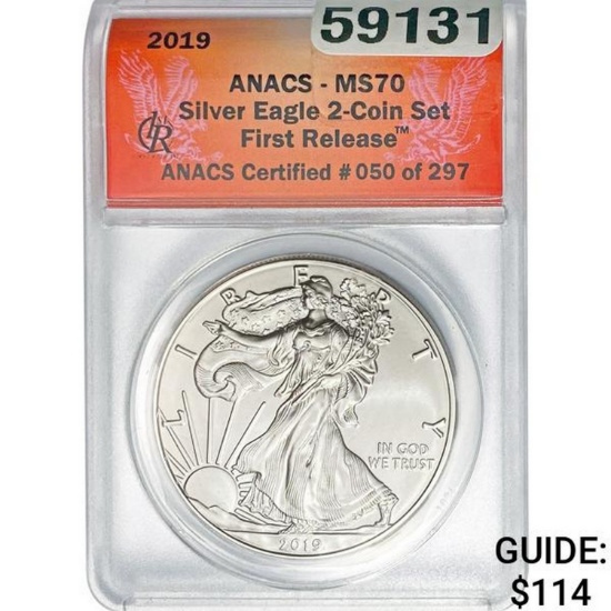 2019 Silver Eagle ANACS MS70