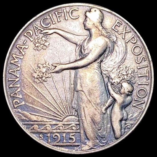 1915-S Panama-Pacific Half Dollar NEARLY UNCIRCULATED