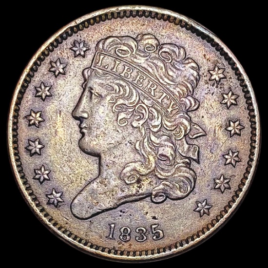 1835 Classic Head Half Cent CLOSELY UNCIRCULATED