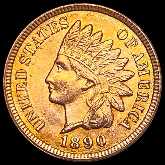 1890 RD Indian Head Cent UNCIRCULATED