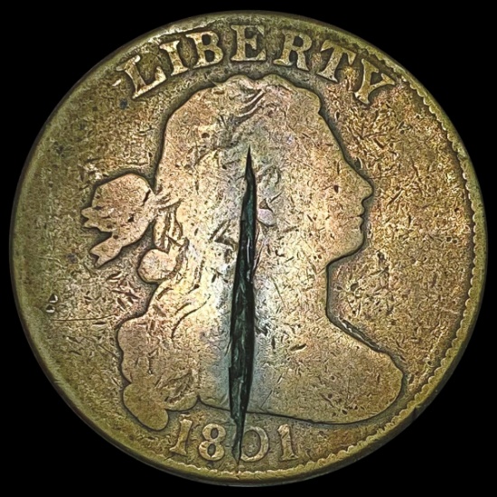 1801 Draped Bust Large Cent NICELY CIRCULATED
