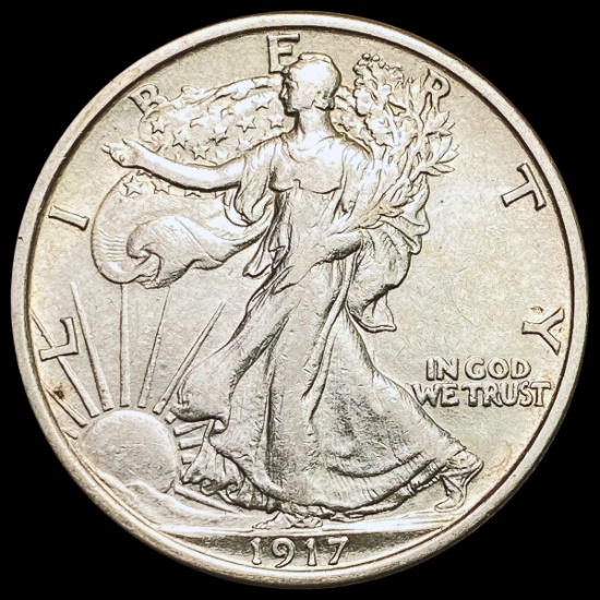 1917 Walking Liberty Half Dollar CLOSELY UNCIRCULATED