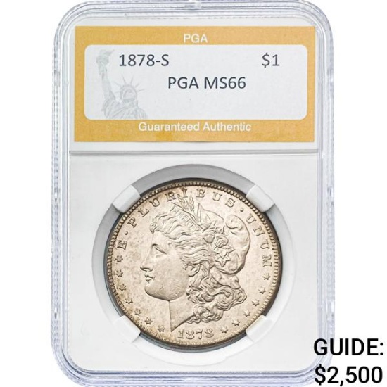 1878-S Morgan Dollar PGA MS66