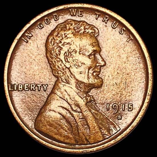 1915-S Wheat Cent CLOSELY UNCIRCULATED