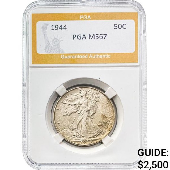 1944 Walking Liberty Half Dollar PGA MS6