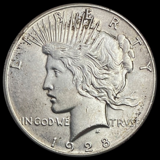 1928 Silver Peace Dollar CHOICE BU