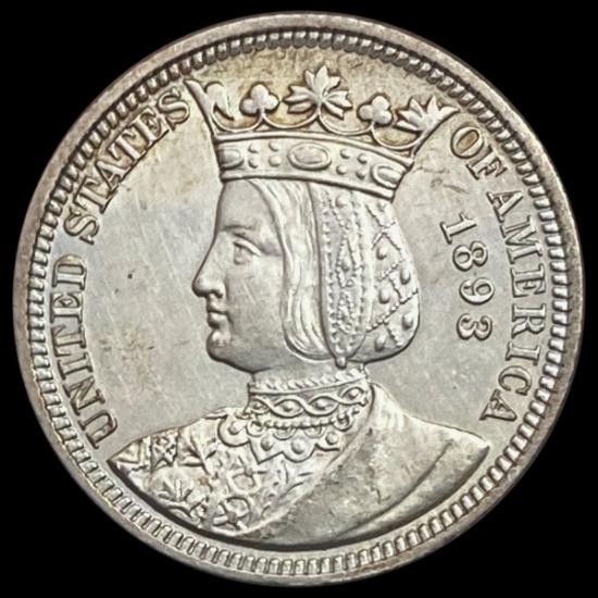 1893 Isabella Silver Quarter UNCIRCULATED