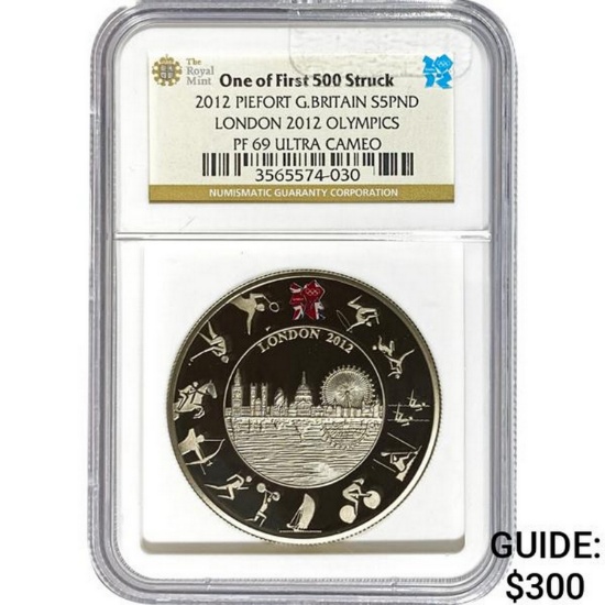 2012 Great Britain Ã‚Â£5 PF69 Ultra Cameo N