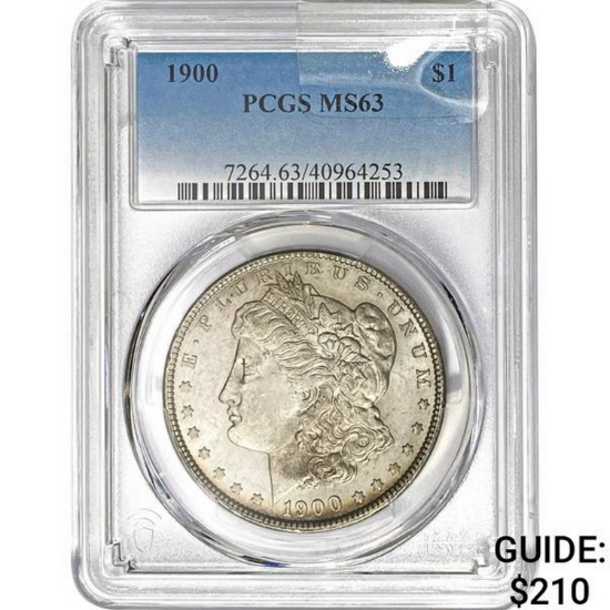 1900 Morgan Silver Dollar PCGS MS63