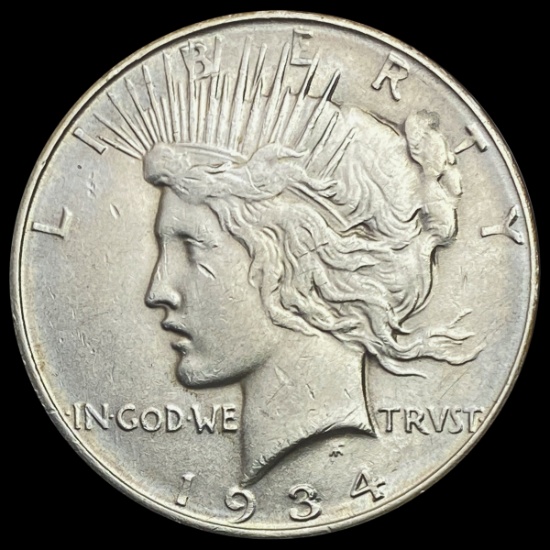 1934-D Silver Peace Dollar CHOICE AU