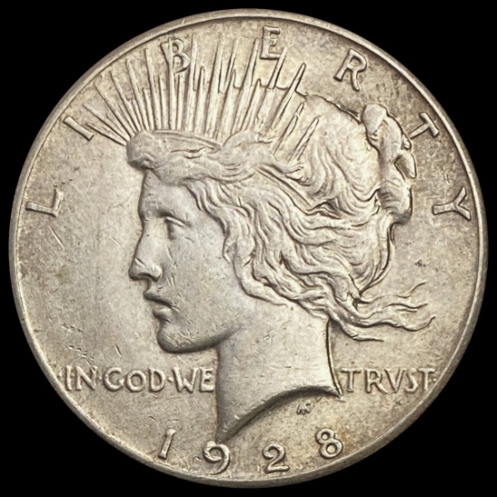 1928 Silver Peace Dollar CHOICE AU