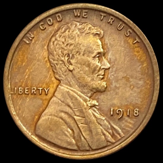 1918 RD Wheat Cent CHOICE BU