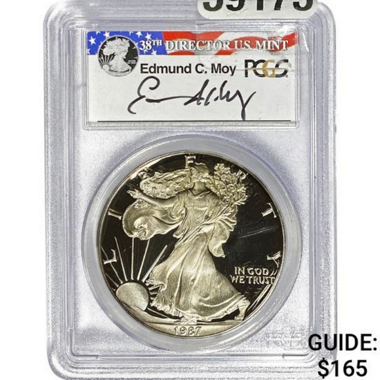 1987-S Silver Eagle PCGS PR69DCAM
