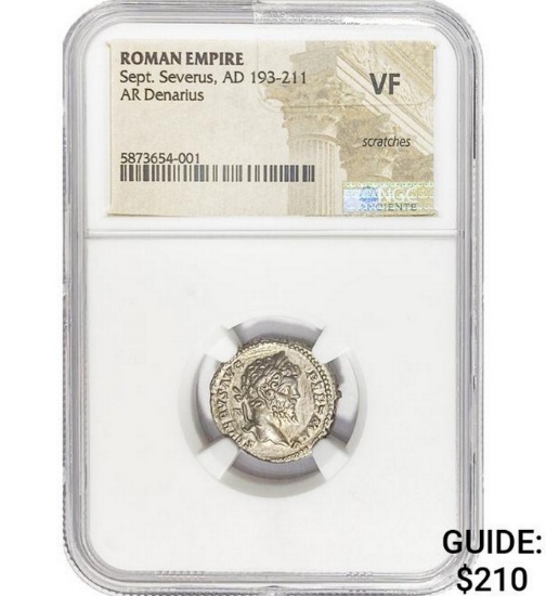Roman Sept. Severus, AD 193-211 Silver Denarius