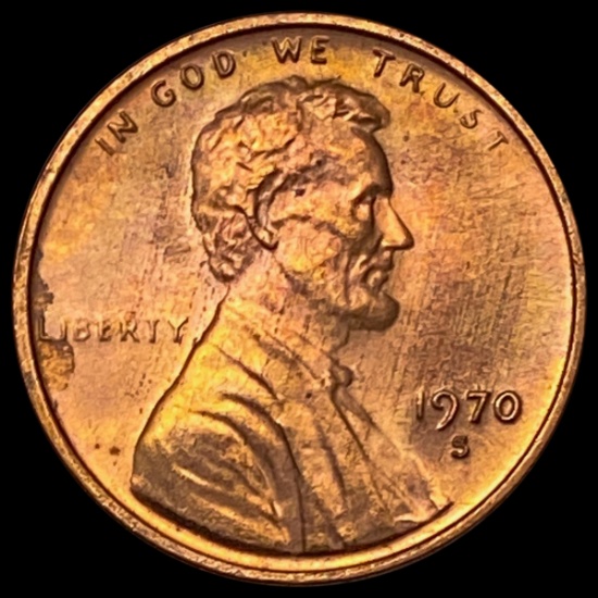 1970-S RED Lincoln Memorial Cent CHOICE BU