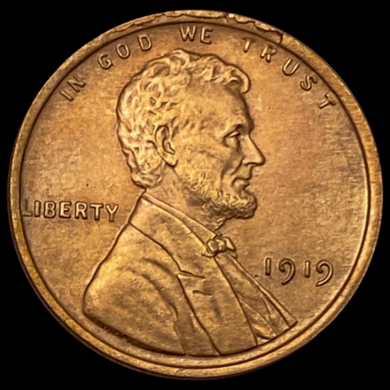 1919 RED Wheat Cent UNCIRCULATED