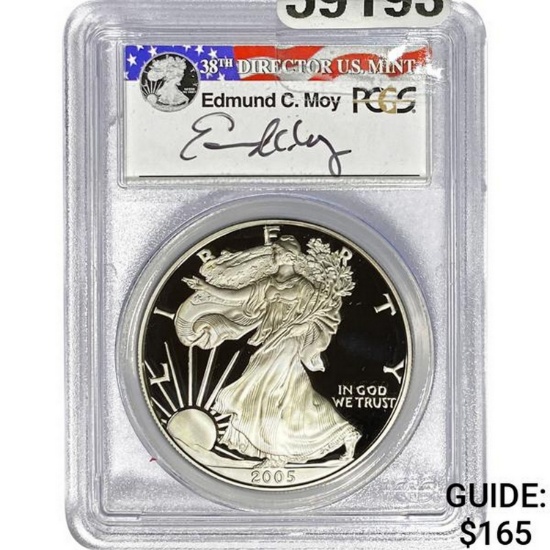 2005 Silver Eagle PCGS PR69DCAM