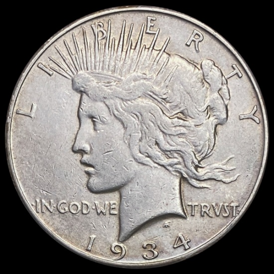 1934-S Silver Peace Dollar CLOSELY UNCIRCULATED