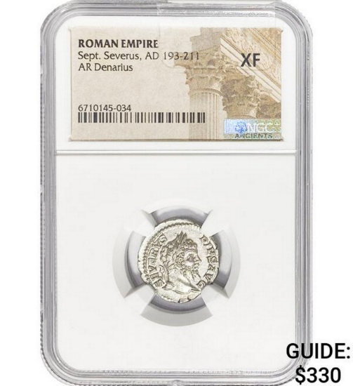 Roman Sept. Severus, AD 193-211 Silver Denarius