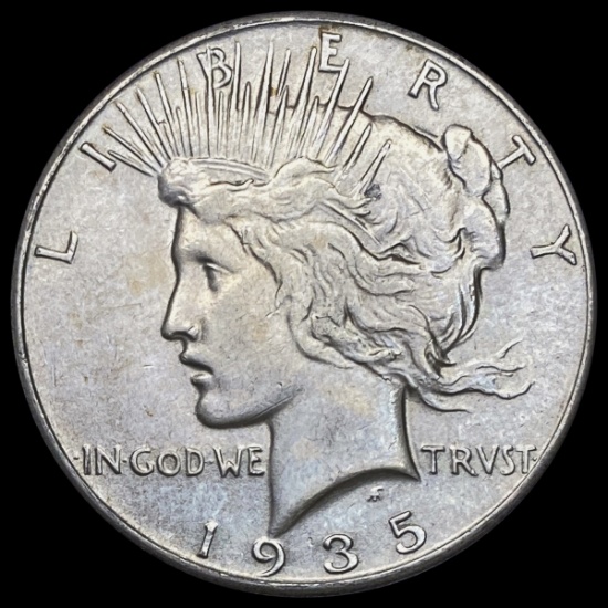 1935 Silver Peace Dollar CHOICE AU