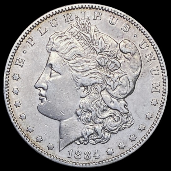 1884-S Morgan Silver Dollar CHOICE AU