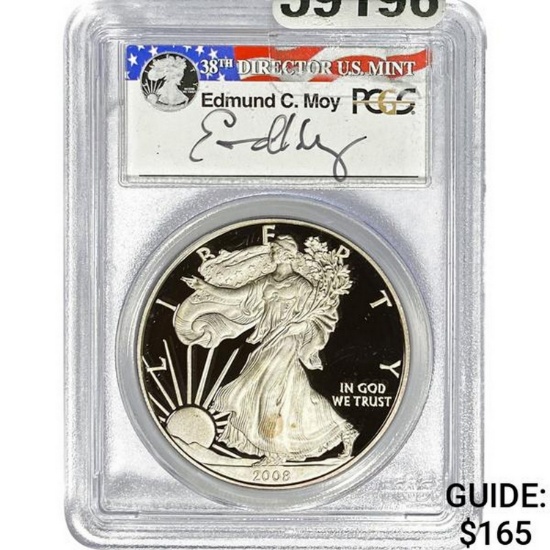 2008-W Silver Eagle PCGS PR69DCAM