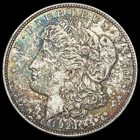 1921 COLOR Morgan Silver Dollar UNCIRCULATED