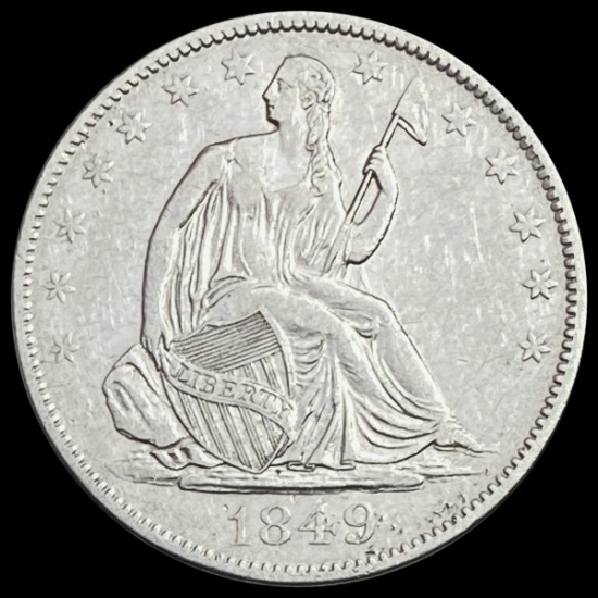 1849-O Seated Liberty Half Dollar CLOSELY UNCIRCULATED